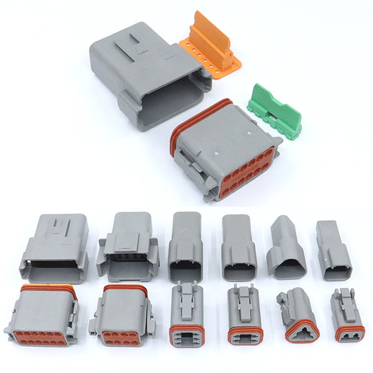 Car Waterproof Connector Conductive Connection Terminal, 4 PCS DT04-2P / DT06-2S With Copper, 4 PCS DT04-3P / DT06-3S With Copper, 2 PCS DT04-4P / DT06-4S With Copper, 2 PCS DT04-6P / DT06-6S With Copper, 2 PCS DT04-8P / DT06-8S With Copper������������...