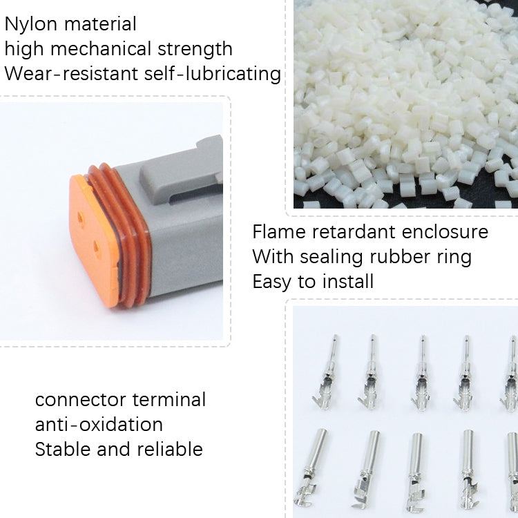 Car Waterproof Connector Conductive Connection Terminal, 4 PCS DT04-2P / DT06-2S With Copper, 4 PCS DT04-3P / DT06-3S With Copper, 2 PCS DT04-4P / DT06-4S With Copper, 2 PCS DT04-6P / DT06-6S With Copper, 2 PCS DT04-8P / DT06-8S With Copper������������...