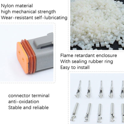 Car Waterproof Connector Conductive Connection Terminal, 4 PCS DT04-2P / DT06-2S With Copper, 4 PCS DT04-3P / DT06-3S With Copper, 2 PCS DT04-4P / DT06-4S With Copper, 2 PCS DT04-6P / DT06-6S With Copper, 2 PCS DT04-8P / DT06-8S With Copper������������...