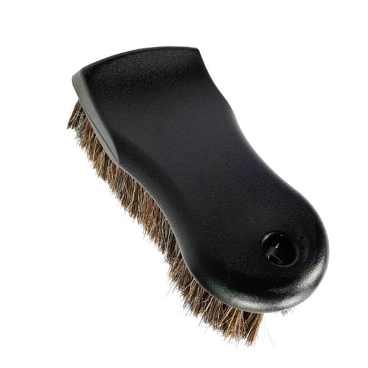 Brosse en cuir pour intérieur de voiture en crin de cheval, Crin de cheval