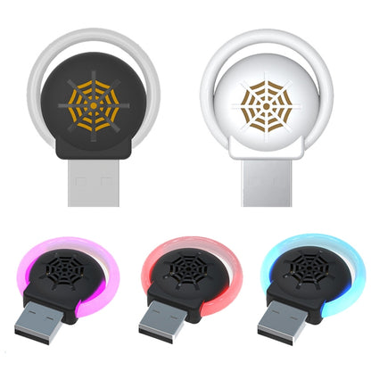 Répulsif anti-moustiques et insectes à ultrasons USB pour voiture avec lumière d'ambiance, blanc, noir