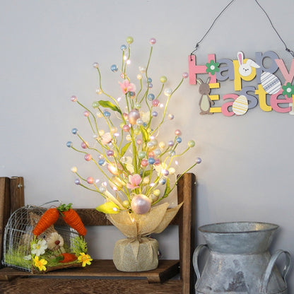 Easter LED Lights Colorful Egg Decorative Tree, 1, 2, 3, 4