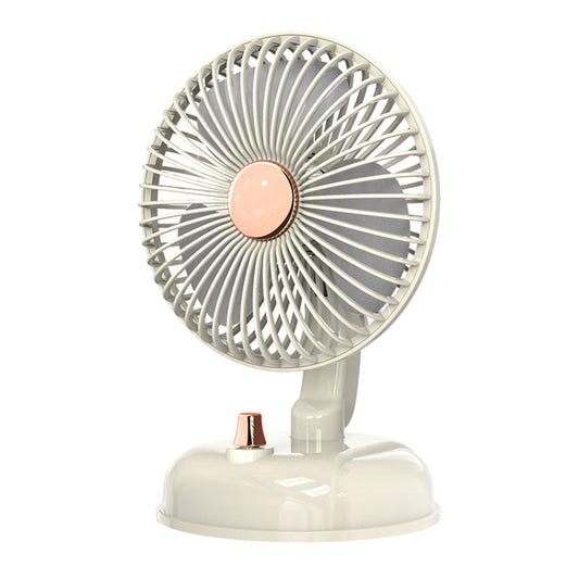 Ventilateur USB F10 Rétro Silencieux Portable de Bureau à Tête Rotative, F10 Blanc Lait, F10 Vert Haricot