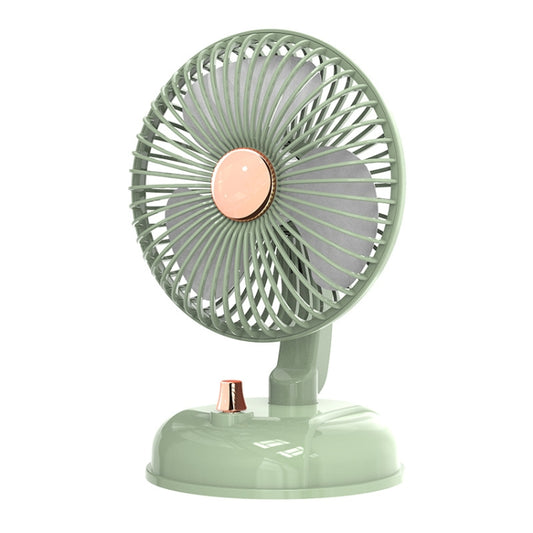 Ventilateur USB F10 Rétro Silencieux Portable de Bureau à Tête Rotative, F10 Blanc Lait, F10 Vert Haricot