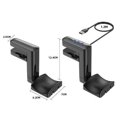 Multifunctional Headphone Clip-type Punch-free Hanger