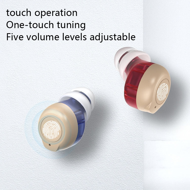 Older Young Sound Amplifier Sound Collector Hearing Aid, (Red Blue), (Black), (White)