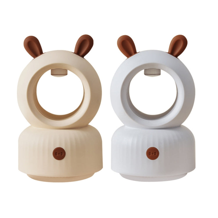 JM-008 Lampe anti-moustiques mignonne par inhalation USB, pour la maison, silencieuse, répulsif moustiques, blanc, beige