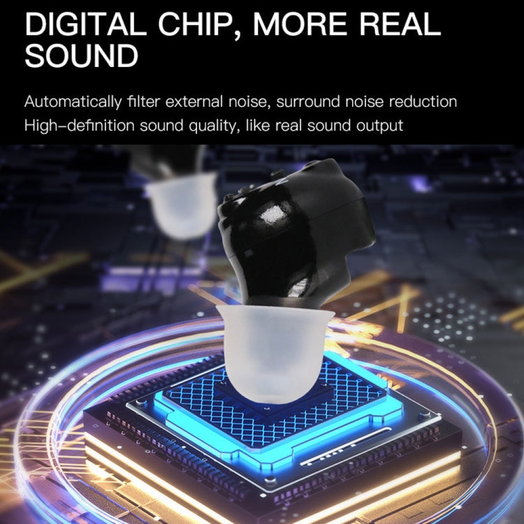 Old People Voice Amplifier Hearing Aid Magnetic Charge Dual-unit Sound Collector, US Plug, EU Plug