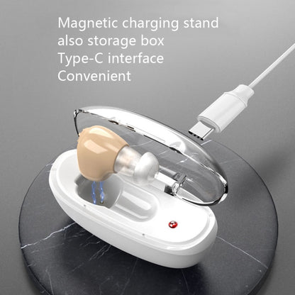 Elderly Sound Amplifier Portable Ear Canal Rechargeable Hearing Aid, Specification:, US Plug, EU Plug