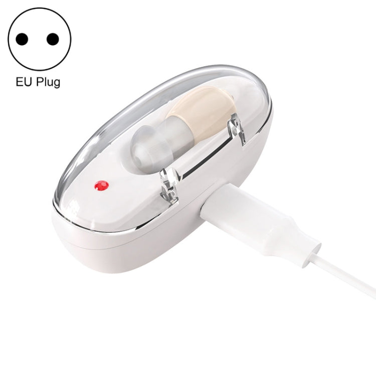 Elderly Sound Amplifier Portable Ear Canal Rechargeable Hearing Aid, Specification:, US Plug, EU Plug