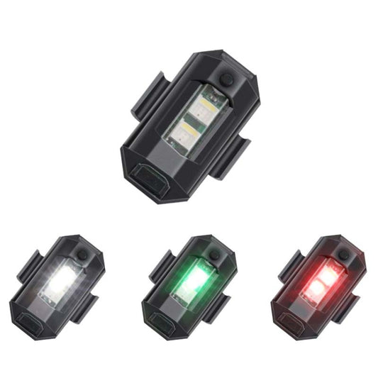 Feux de sécurité pour vélo, moto, avion, drone, recharge USB, 3 couleurs
