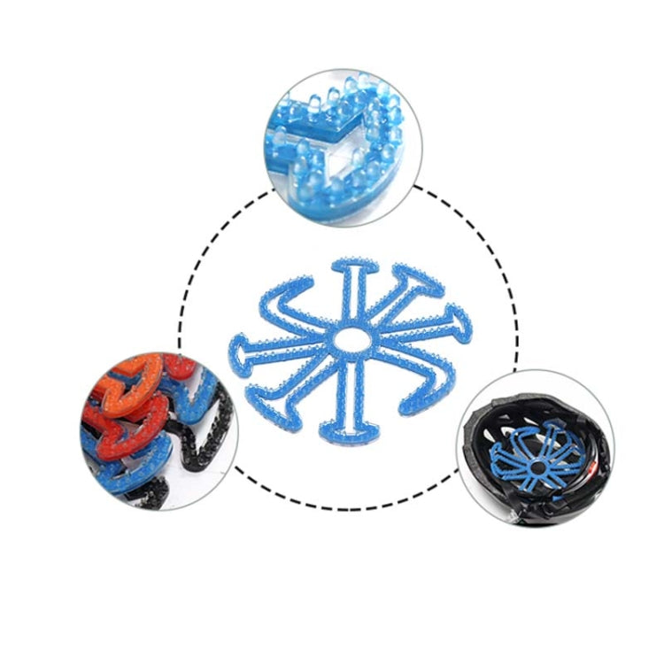 Riding Silicone Helmet Inner Pad Anti-Pressure Hair Breathable Portable Helmet Pad, Red, Blue, Black, Orange