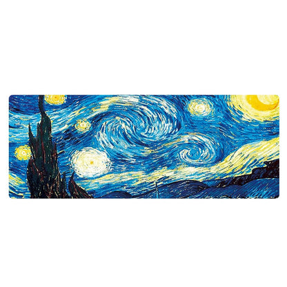 Am002 Large Oil Painting Desk Rubber Mouse Pad, 300x800x1.5mm No Stitched Edges, 300x800x2mm Stitched Edges, 300x800x3mm Stitched Edges, 300x800x4mm Stitched Edges, 300x800x5mm Stitched Edges, 400x900x1.5mm No Stitched Edges, 400x900x2mm Stitched Edges...