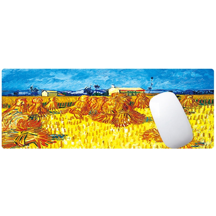 Am002 Large Oil Painting Desk Rubber Mouse Pad, 300x800x1.5mm No Stitched Edges, 300x800x2mm Stitched Edges, 300x800x3mm Stitched Edges, 300x800x4mm Stitched Edges, 300x800x5mm Stitched Edges, 400x900x1.5mm No Stitched Edges, 400x900x2mm Stitched Edges...