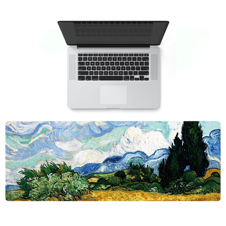 Am002 Large Oil Painting Desk Rubber Mouse Pad, 300x800x1.5mm No Stitched Edges, 300x800x2mm Stitched Edges, 300x800x3mm Stitched Edges, 300x800x4mm Stitched Edges, 300x800x5mm Stitched Edges, 400x900x1.5mm No Stitched Edges, 400x900x2mm Stitched Edges...
