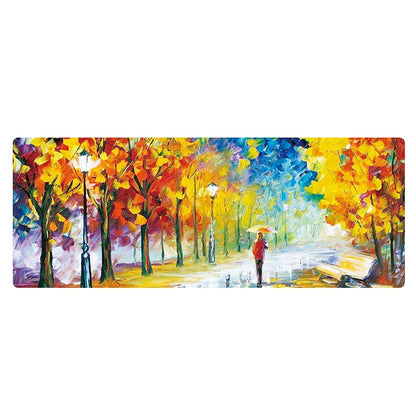 Am002 Large Oil Painting Desk Rubber Mouse Pad, 300x800x1.5mm No Stitched Edges, 300x800x2mm Stitched Edges, 300x800x3mm Stitched Edges, 300x800x4mm Stitched Edges, 300x800x5mm Stitched Edges, 400x900x1.5mm No Stitched Edges, 400x900x2mm Stitched Edges...