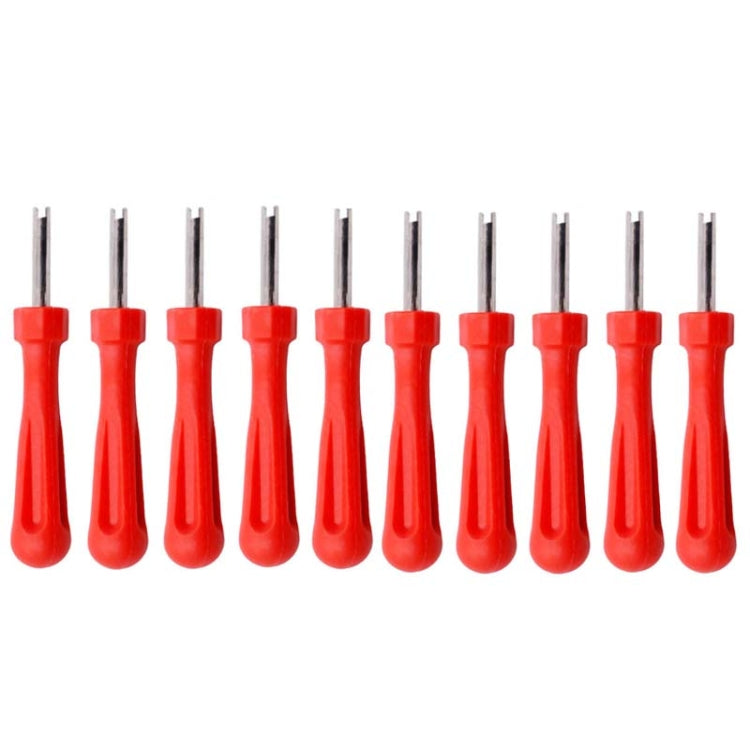 10 capsules de valve de pneu de voiture électrique, interrupteur de noyau de valve de vélo, style : simple tête courte, simple tête longue