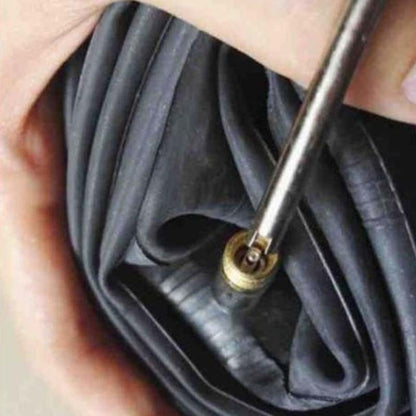 10 capsules de valve de pneu de voiture électrique, interrupteur de noyau de valve de vélo, style : simple tête courte, simple tête longue