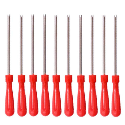 10 capsules de valve de pneu de voiture électrique, interrupteur de noyau de valve de vélo, style : simple tête courte, simple tête longue