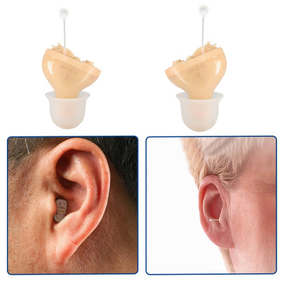 Battery Type Digital Noise Reduction Hearing Aid Elderly Sound Amplifier, Complexion Left Ear