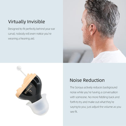 Battery Type Digital Noise Reduction Hearing Aid Elderly Sound Amplifier, Complexion Left Ear