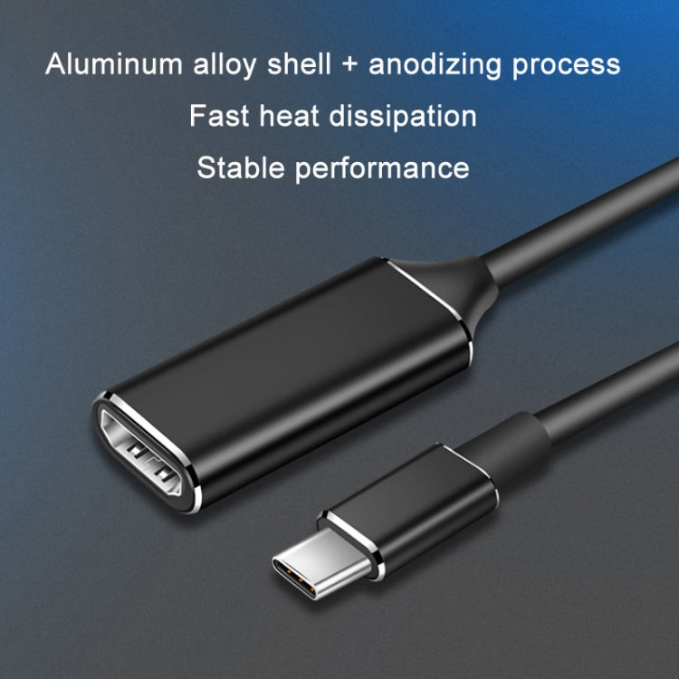 TYPE-C USB3.1 to HDMI HD 4K Converter, Black, Silver