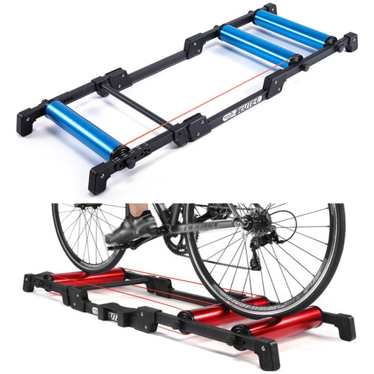 DEUTER GT-03 Station d'entraînement de cyclisme à rouleaux réglables pour vélo, Rouge, Bleu