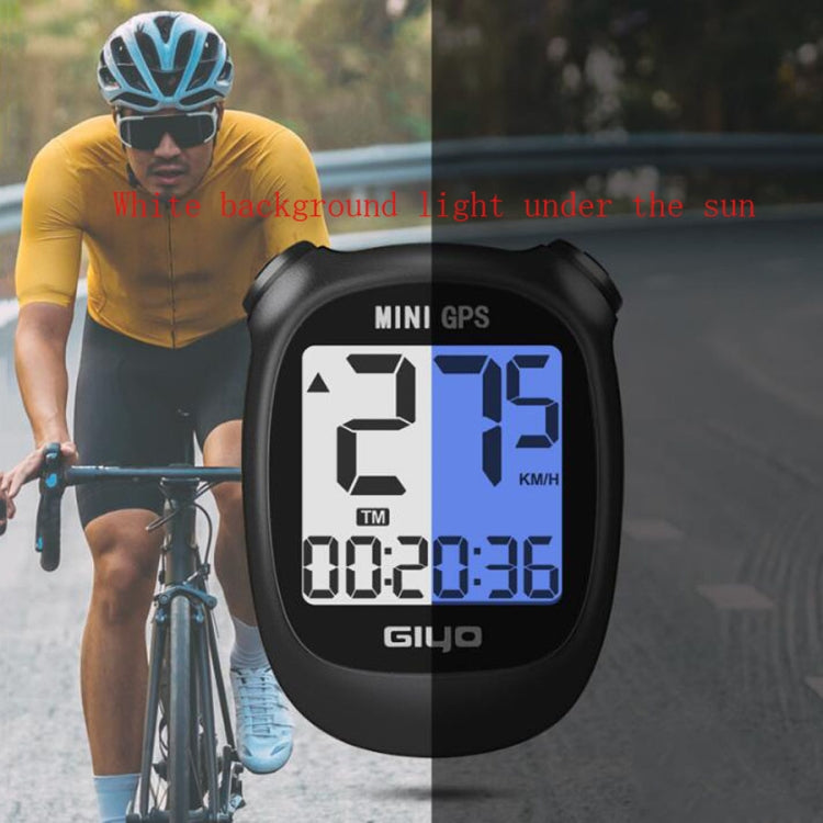 GIYO M3 LCD Display Bike GPS Cycling Computer Wireless Road Bicycle Stopwatch Velocimeter, GIYO M3(Black), GIYO M3(White)