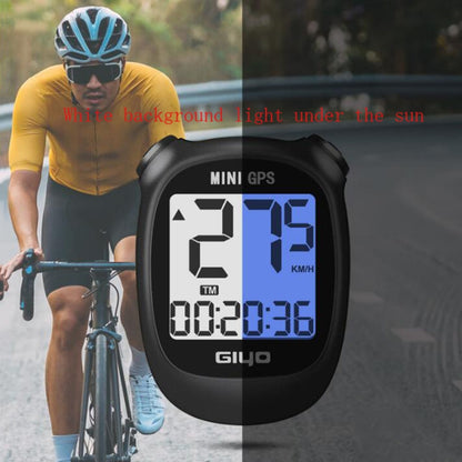 GIYO M3 LCD Display Bike GPS Cycling Computer Wireless Road Bicycle Stopwatch Velocimeter, GIYO M3(Black), GIYO M3(White)