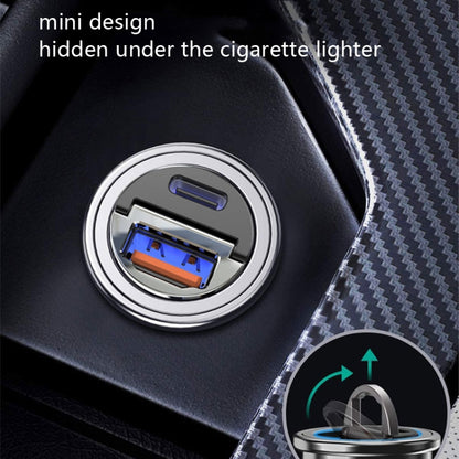 Car Fast Charge One Drag Two Cigarette Conversion Plugs, PD+PD, PD+QC