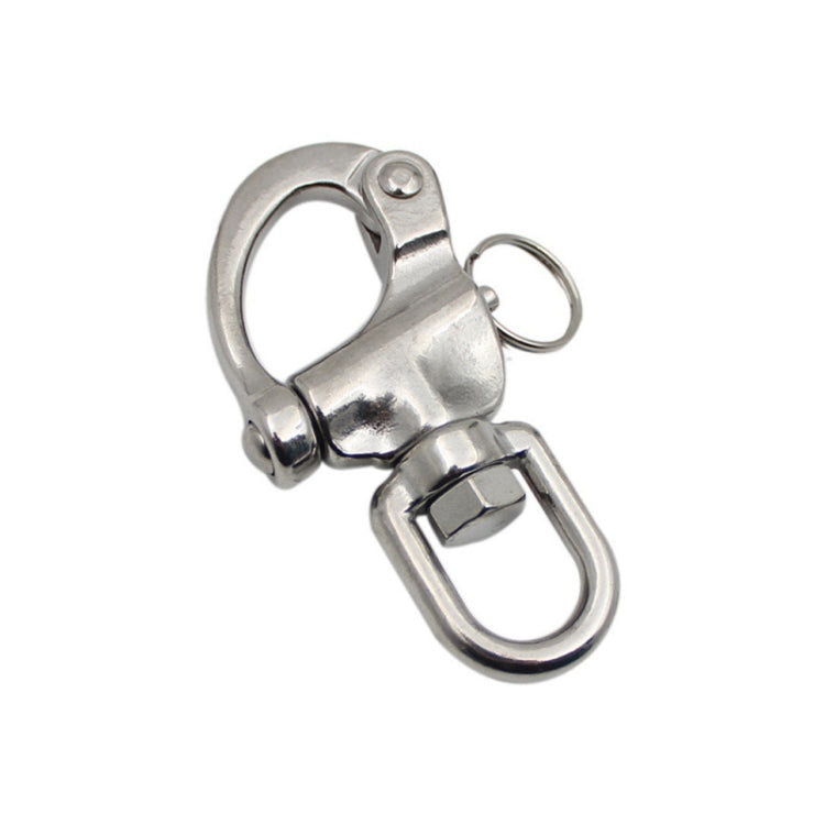 Yachting Sailing Stainless Steel Coil Type Rotary Spring Shackle, 70mm, 87mm, 128mm