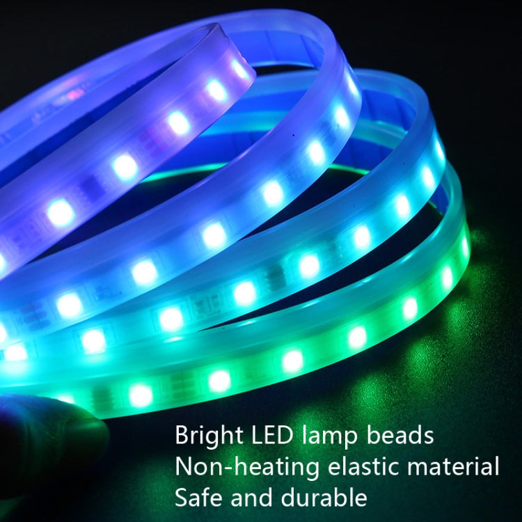 Car LED Streamer Decorative Hood Atmosphere Lights, Style:, Monochrome White Light, Monochrome Yellow Light, Monochrome Ice Blue Light, Monochrome Blue Light, Monochrome Red Light, Monochrome Pink Purple Light, Monochrome Green Light, APP Colorful Ligh...