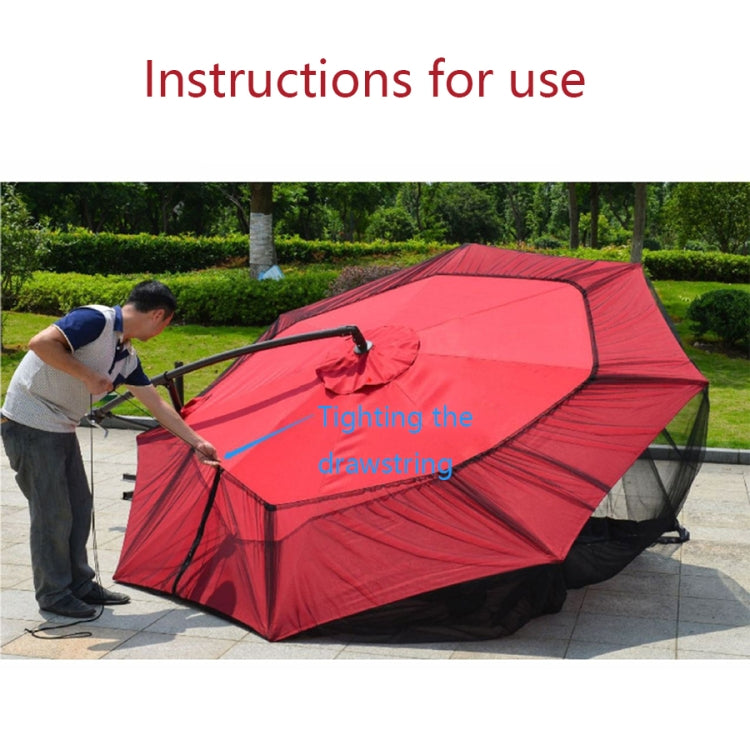 HY-0205 300 x 230 cm Outdoor Parasol Anti-mosquito Net Cover, Straight Rod Umbrellas, Banana Umbrellas, Square Umbrellas, Folding Tents