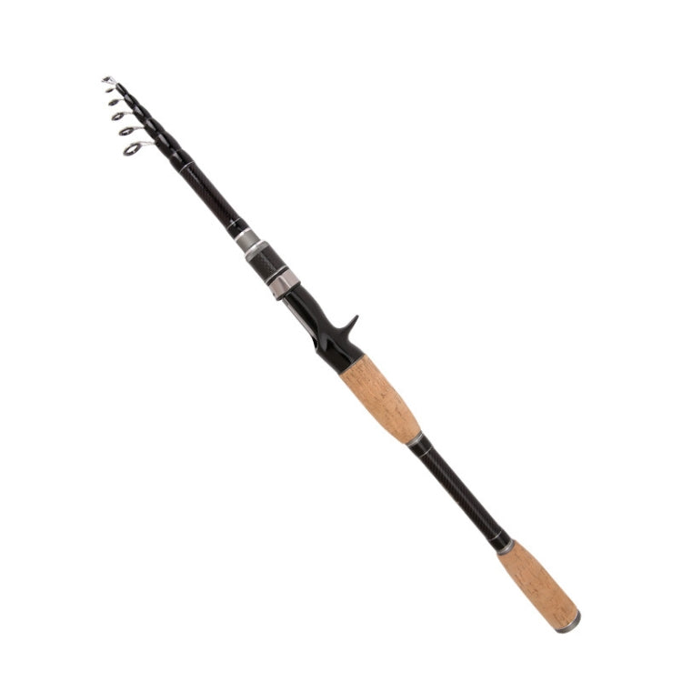 Canne à pêche télescopique en carbone, lancer court, 2,4m, 1,8m, 3,0m