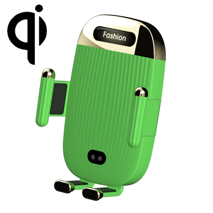 Support de téléphone sans fil pour voiture S18 15 W, noir, rouge, bleu, vert, noir avec support à ventouse, rouge avec support à ventouse, bleu avec support à ventouse, vert avec support à ventouse