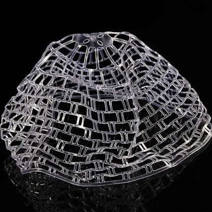 Filet de remplacement en caoutchouc souple transparent pour épuisette de pêche, Taille: Grand 120cm, Grand 120cm, Moyen 100cm