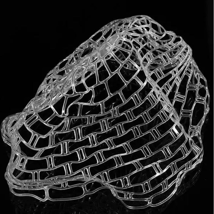 Filet de remplacement en caoutchouc souple transparent pour épuisette de pêche, Taille: Grand 120cm, Grand 120cm, Moyen 100cm