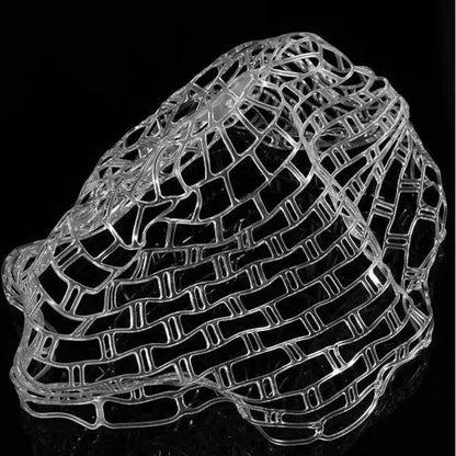 Filet de remplacement en caoutchouc souple transparent pour épuisette de pêche, Taille: Grand 120cm, Grand 120cm, Moyen 100cm