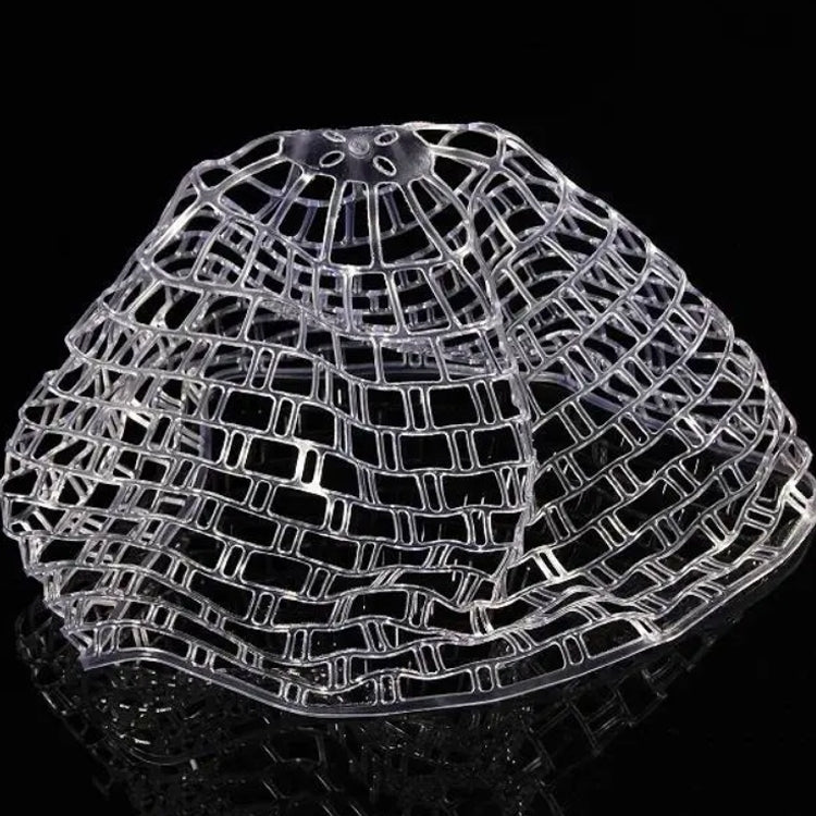 Filet de remplacement en caoutchouc souple transparent pour épuisette de pêche, Taille: Grand 120cm, Grand 120cm, Moyen 100cm