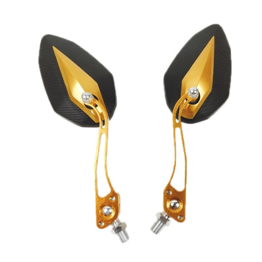 Espejo retrovisor de gran angular para motocicleta, de aleación de aluminio, disponible en plata, negro, rojo, dorado, verde, azul y morado.