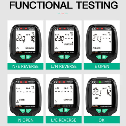 FUYI FY1881 High Precision Power Polarity Phase Socket Tester, FY1881 EU Plug, FY1881 UK Plug, FY1881 US Plug
