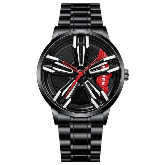 FNGEEN L001 Motorcycle Element Wheel Metal Men Watch, Black steel Red Surface, Black Steel Green Surface, White Steel Red Surface, White Steel Green Surface, Black Net Black Steel Red Surface, Black Net Black Steel Green Surface