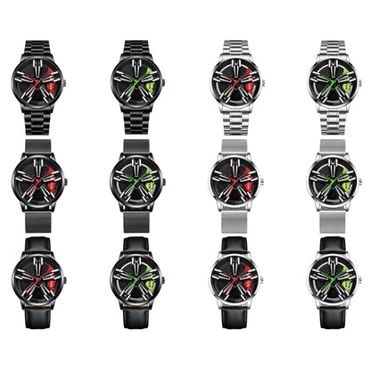 FNGEEN L001 Motorcycle Element Wheel Metal Men Watch, Black steel Red Surface, Black Steel Green Surface, White Steel Red Surface, White Steel Green Surface, Black Net Black Steel Red Surface, Black Net Black Steel Green Surface                        ...