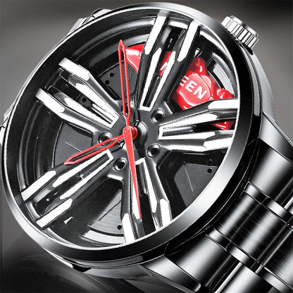 FNGEEN L001 Motorcycle Element Wheel Metal Men Watch, Black steel Red Surface, Black Steel Green Surface, White Steel Red Surface, White Steel Green Surface, Black Net Black Steel Red Surface, Black Net Black Steel Green Surface                        ...