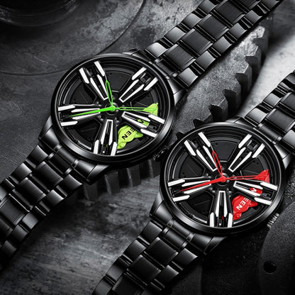 FNGEEN L001 Motorcycle Element Wheel Metal Men Watch, Black steel Red Surface, Black Steel Green Surface, White Steel Red Surface, White Steel Green Surface, Black Net Black Steel Red Surface, Black Net Black Steel Green Surface                        ...