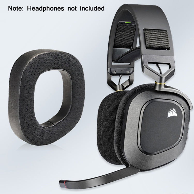 2 PCS RGB Headphone Case For CORSAIR HS80, Full Mesh, Mesh + Protein Skin, Full Velvet, Velvet + Protein Skin
