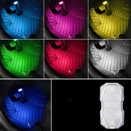 Car Colorful Voice-activated Reading Touch Atmosphere Light, Style: Sound Control Type (Colorful), Sound Control Type (Colorful), Touch Type (Blue), Touch Type (Pink Purple), Touch Type (White)