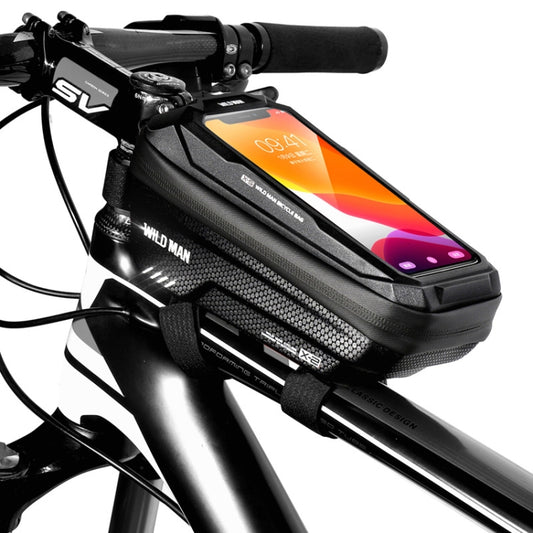 Sac de cadre avant de vélo rigide WILD MAN X2 1L en EVA, X2 1L (rouge), X2 1L (noir)