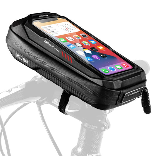 Sac de téléphone à écran tactile de vélo WILD MAN X3 0.5L EVA à coque dure, X3 0.5L (rouge), X3 0.5L (noir)