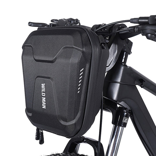 Sacoche de Guidon de Vélo Rigide en EVA WILD MAN E8 3L, E8 (Noir)